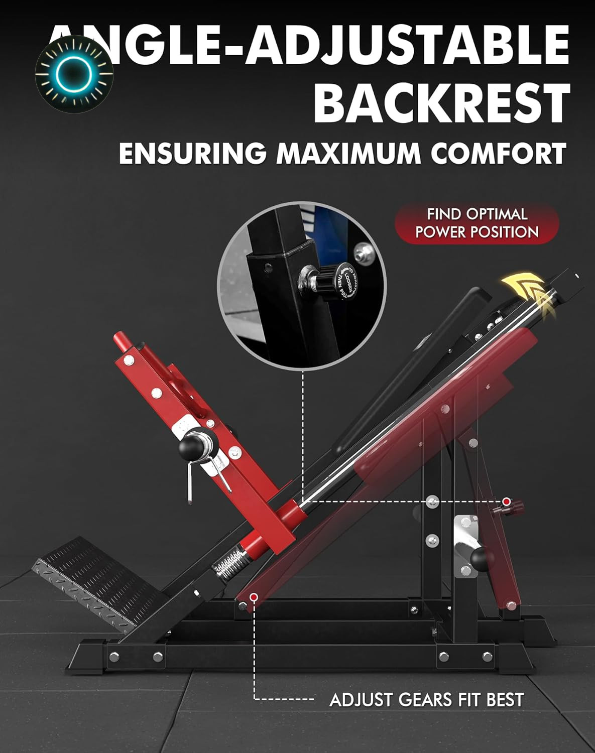 Linear Row Machine Back Workout Machine for Home Gym Plate-Loaded Back Machine