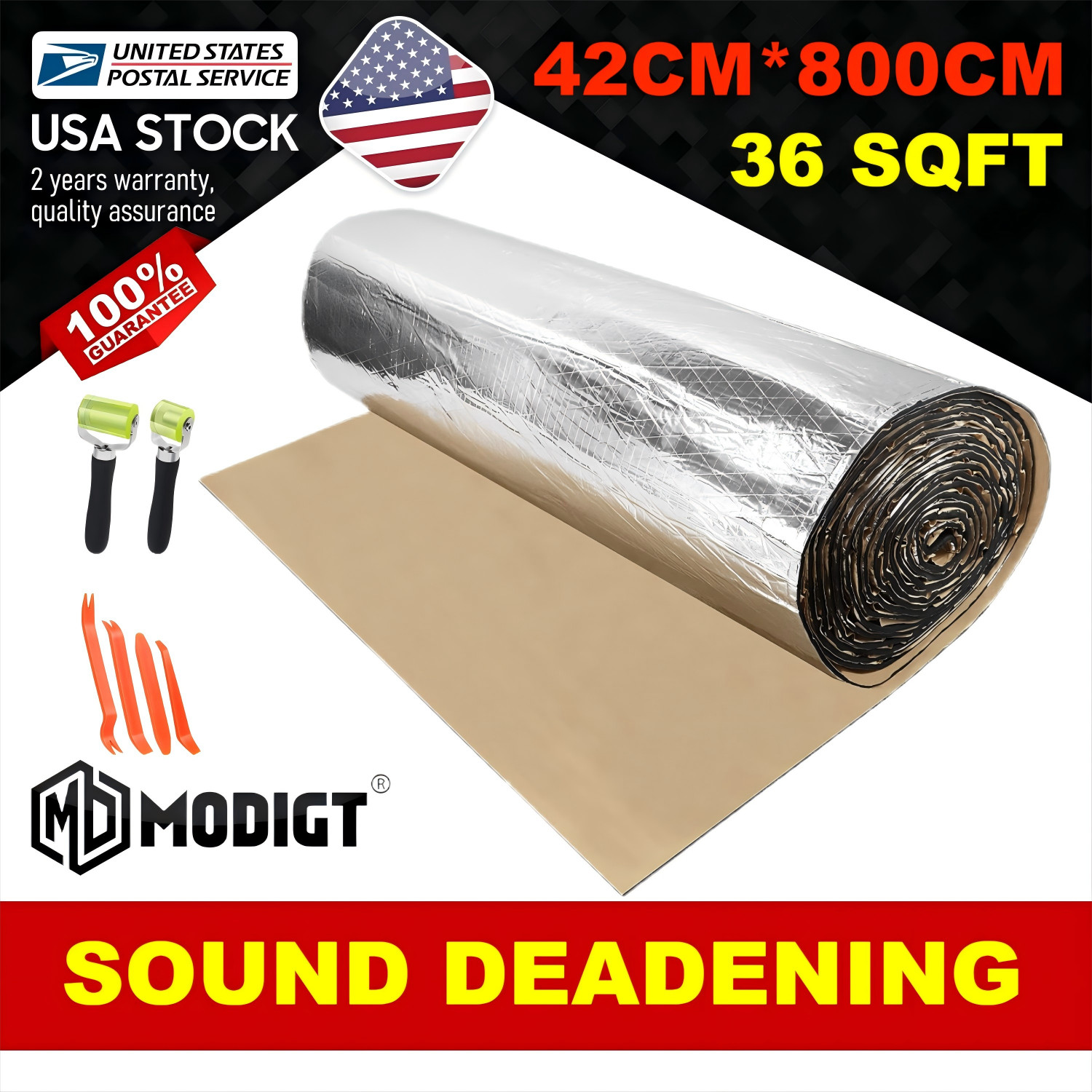 Autohesion 36sqft Sound Deadening heat insulation noise reduction mat For plant