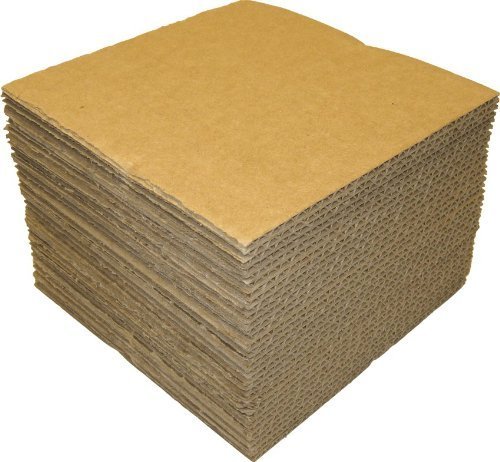 (50) Cardboard 12" Vinyl Record LP Shipping Pads Squares Inserts 12-7/16 12NCPAD