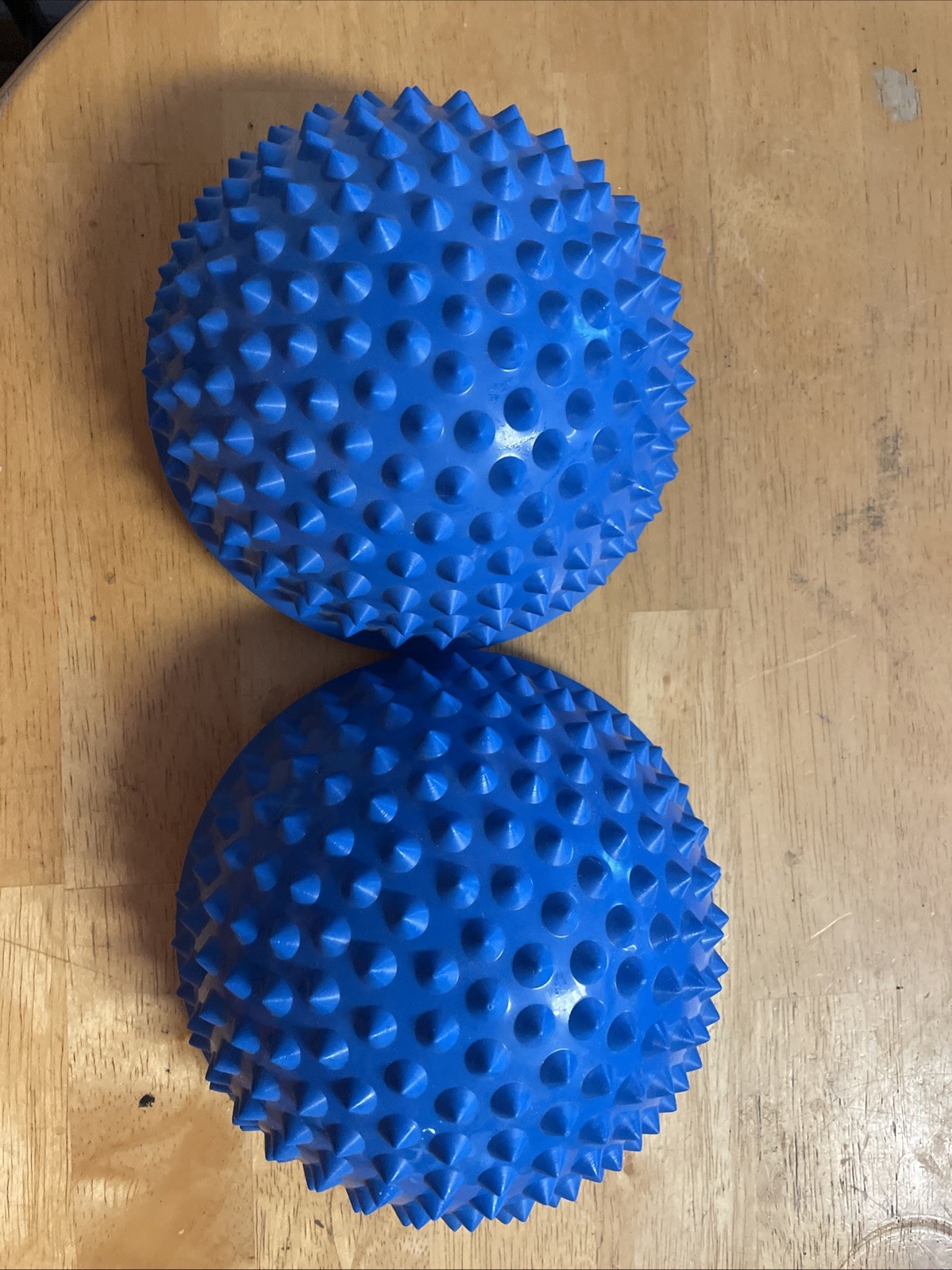 Set of Two (2) Spikey Blue Balance Pod Domes Promotes Stability Balance & More