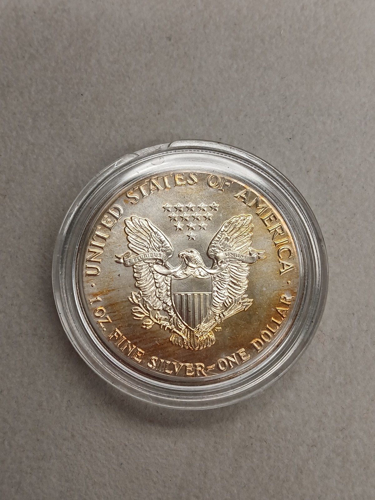 Silver 1988 1oz .999 American Eagle Silver Round Toned T-76