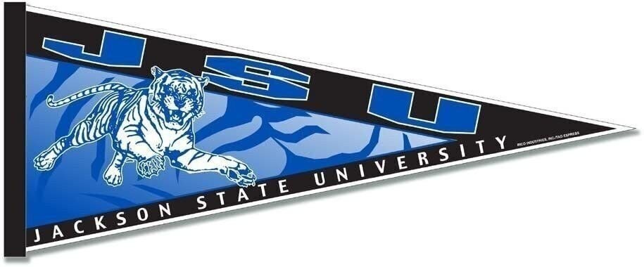 Jackson State University Tigers Soft Felt Pennant, JSU Design, 12x30 Inch,...