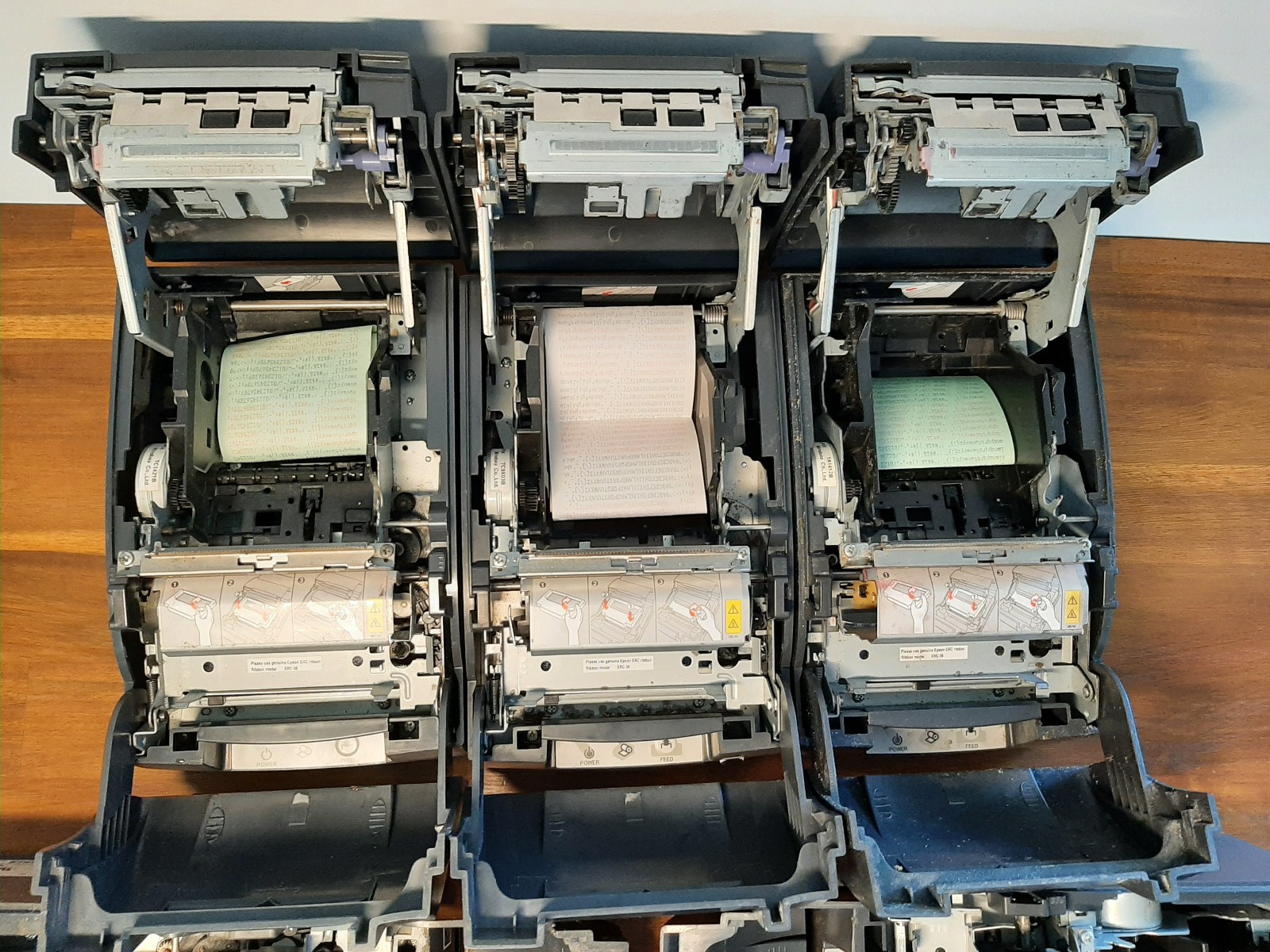 Lot of 5 Tested Working Epson TM-U220B Receipt Kitchen Printers Point of Sale SI