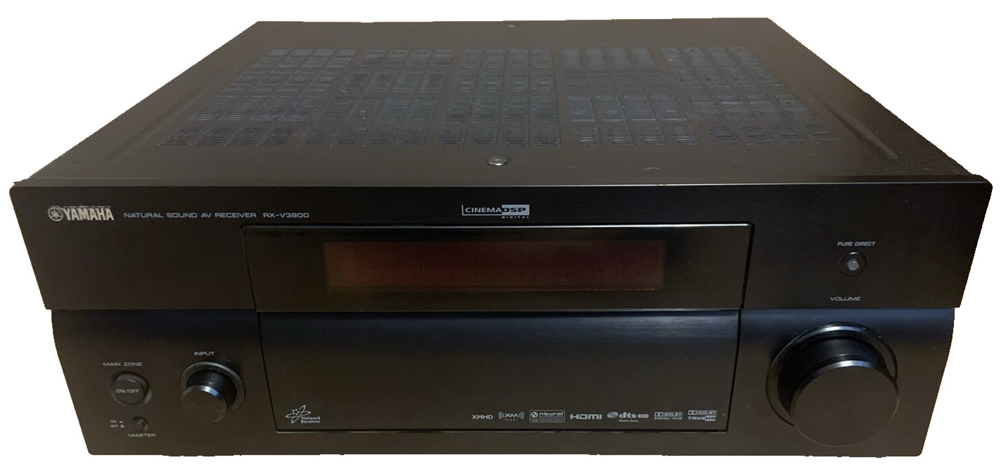 Yamaha RX-V3800 7.1 Channel AV Receiver 140W Tested Working