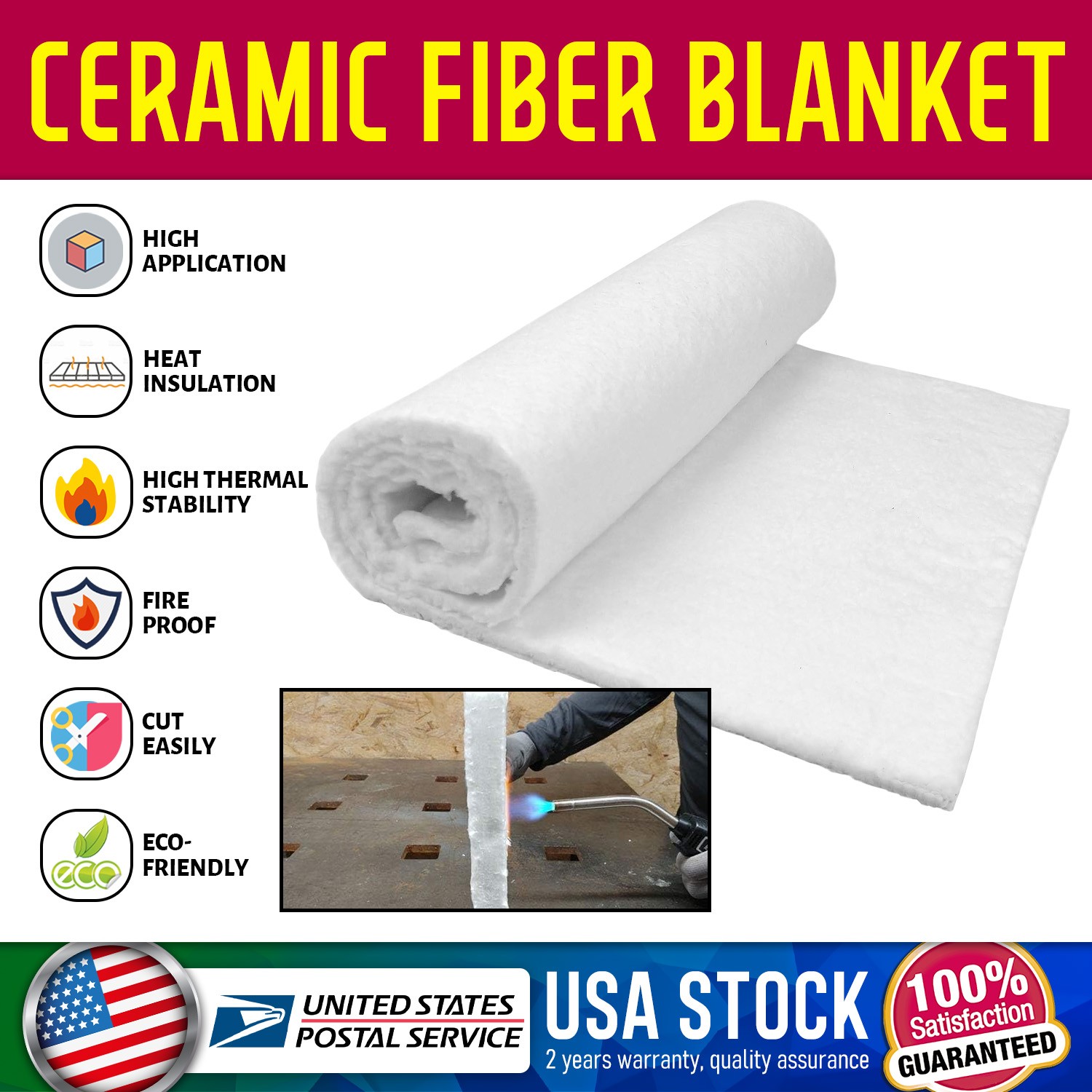 Quality Ceramic Fiber Blanket Insulation MODIGT? 2500F Morgan Thermal Ceramic