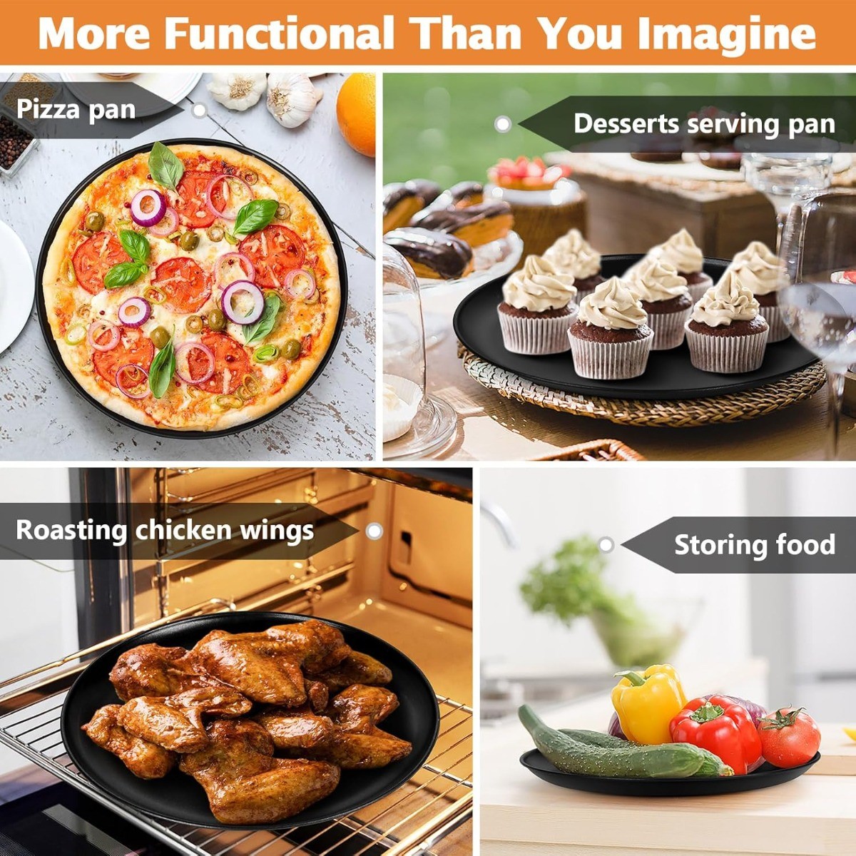 Nonstick Pizza Pan Kitchenware Baking Tray