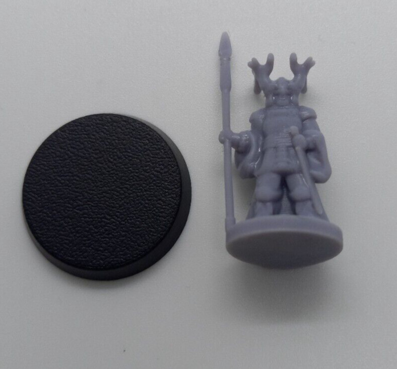 Dungeons & Dragons Viking Jarl Spearman 3D Printed Resin Model Fantasy Roleplay