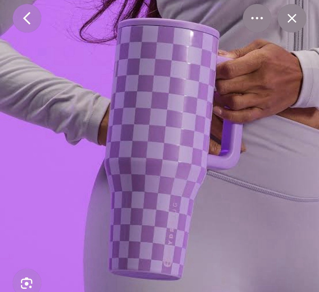 Lavender Checkers 40oz Hydrojug (sold out color)