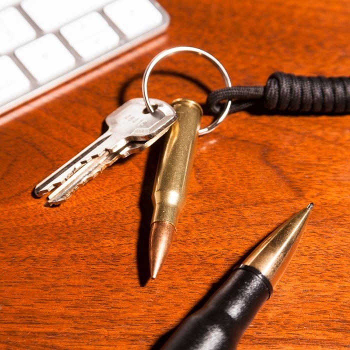 [NEW] Lucky Shot - 3.08 Keychain - USA Made from Real Used/Fired Bullet