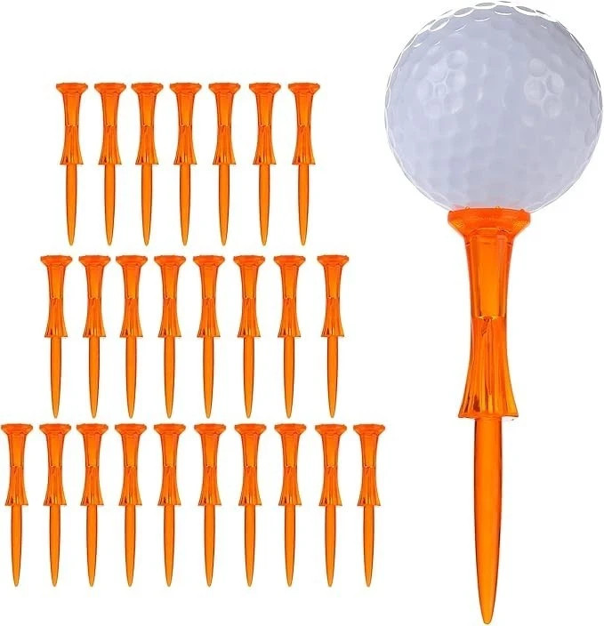Golf Tees 3-1/4" 50 Pcs Plastic Reduced Friction Unbreakable