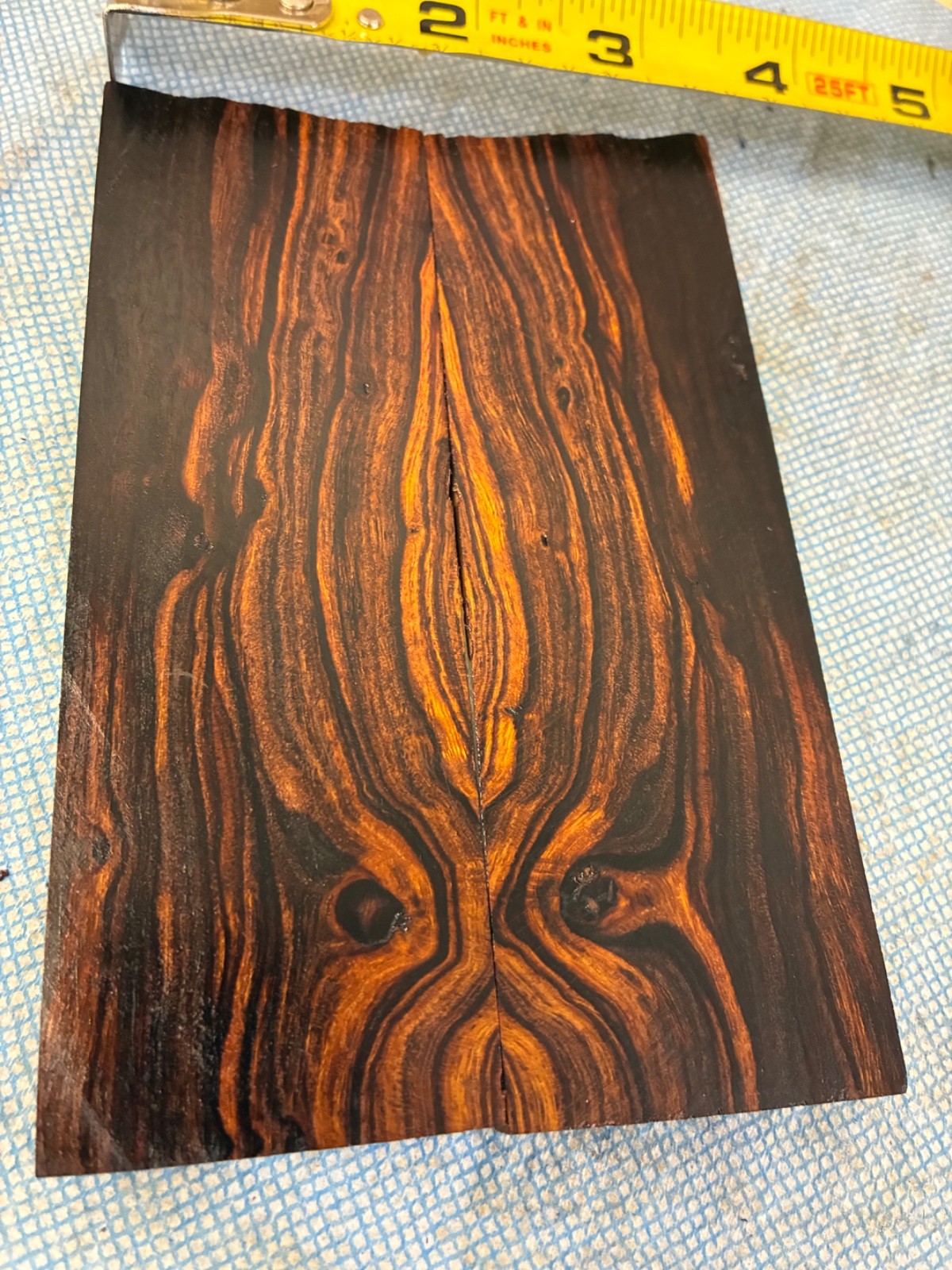 Knife Scales Grips Handles Desert Ironwood  Blanks ~ 5.25”x 1.625” x .375" each.