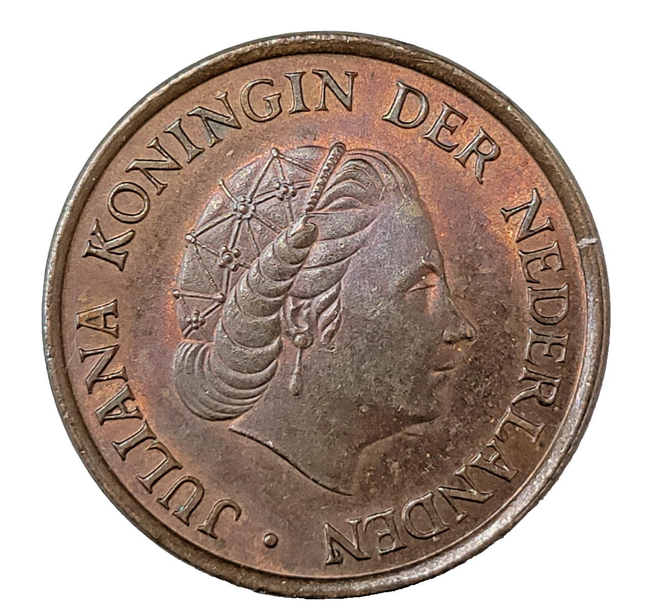 Netherlands 5-cents coin, 1980, KM# 181- bronze -Queen Juliana- **Free Shipping*