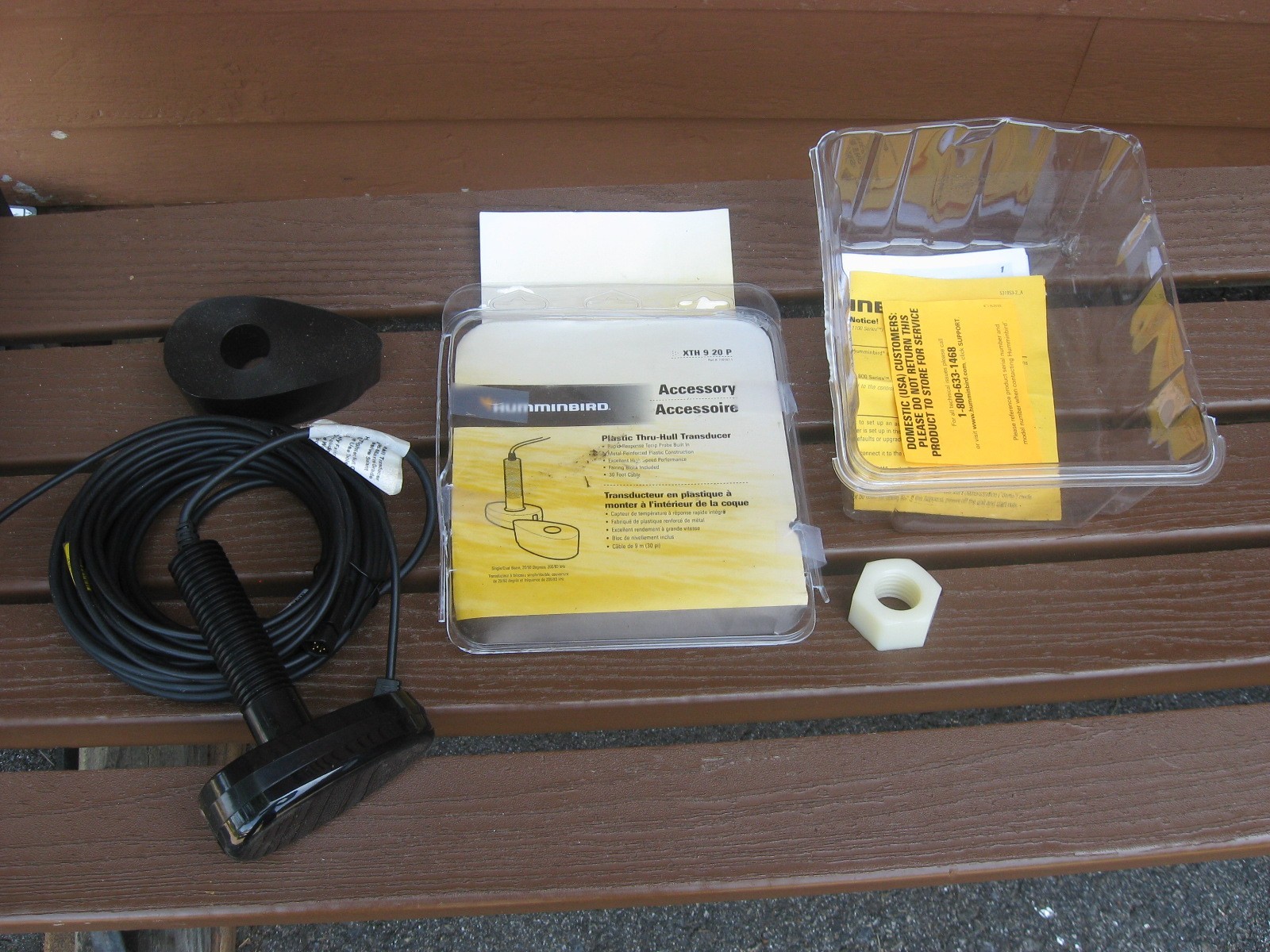 Humminbird Through The Hull Transducer - Brand New - Hummingbird thru hull