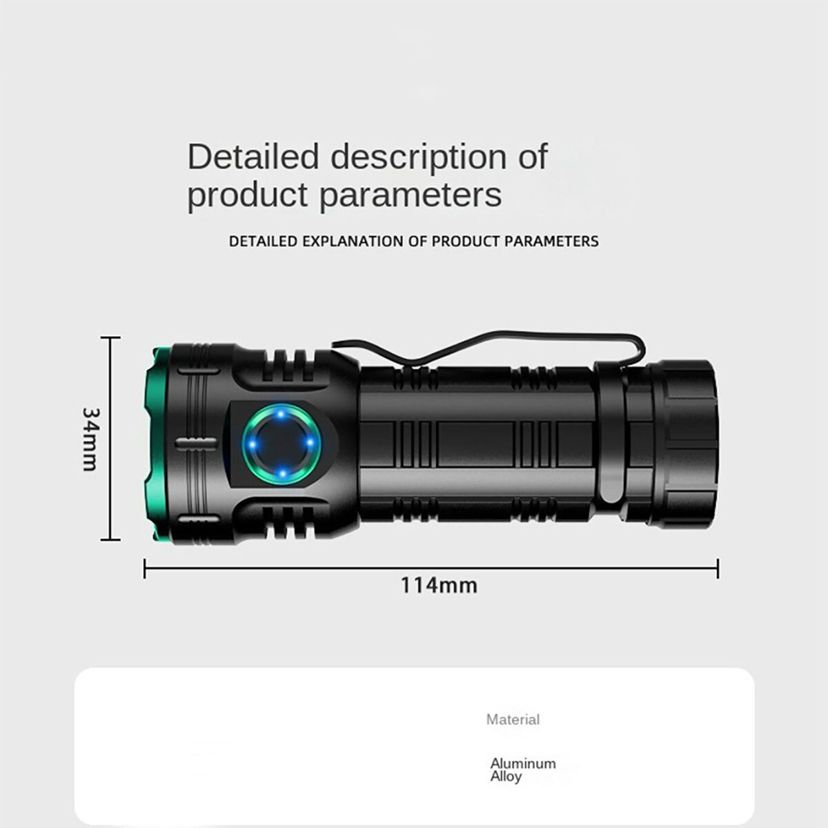 Super Bright 12000000LM Torch 8 LED Flashlight USB Rechargeable Tactical lights