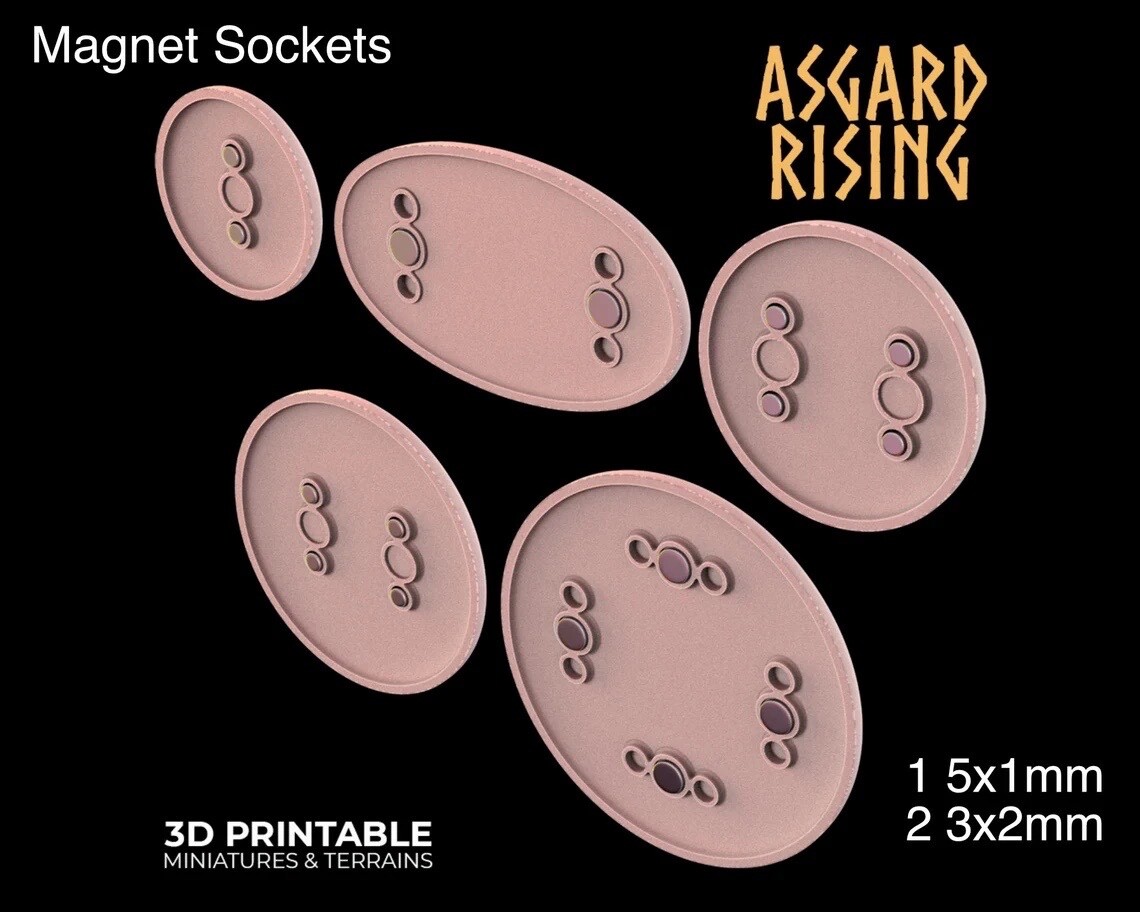 130mm Round Display Base- Ruins - Asgard Rising