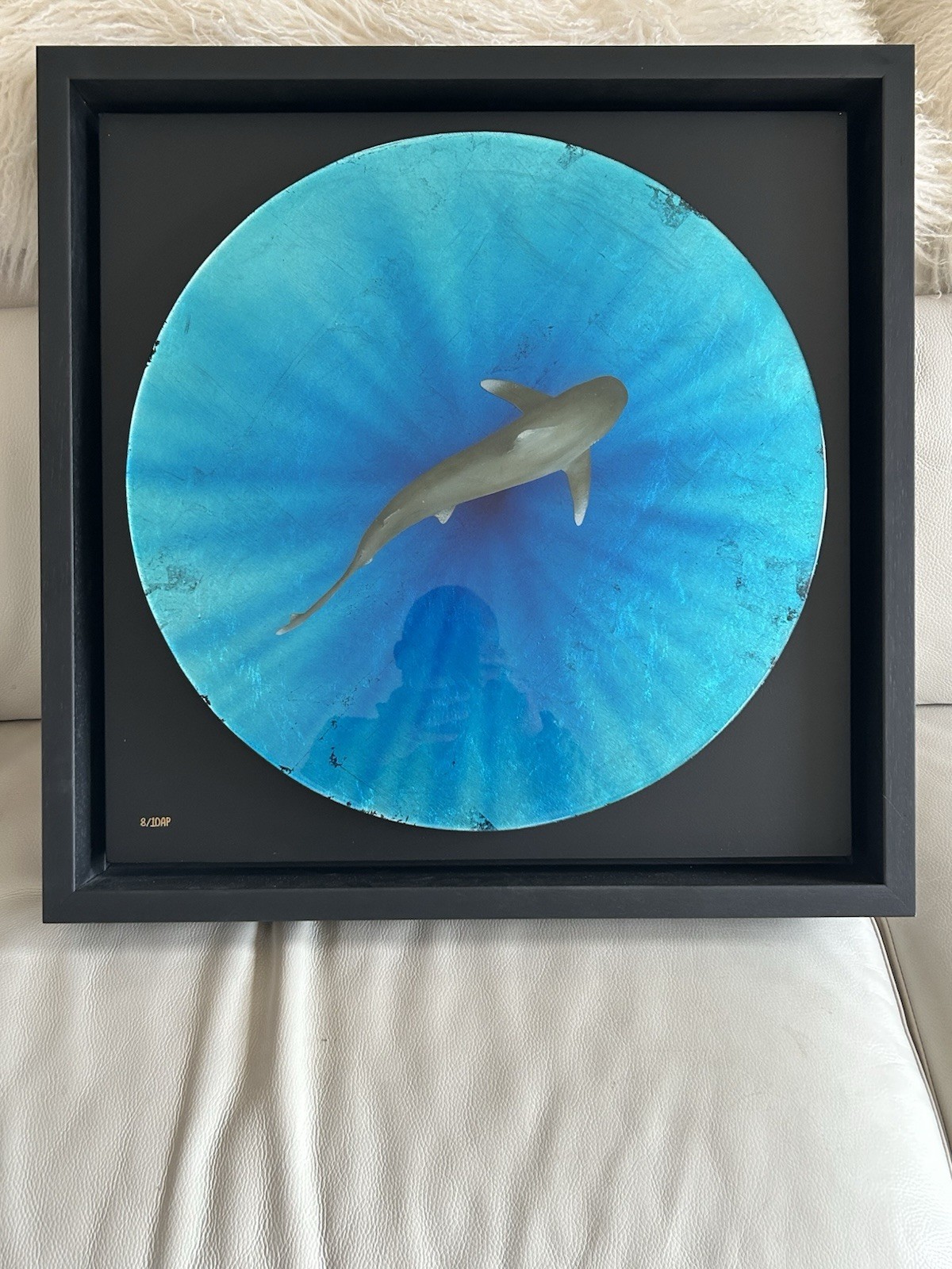 Nick O’Neill ‘The Great Blue’ Artist Proof  Framed Art COA 8/10