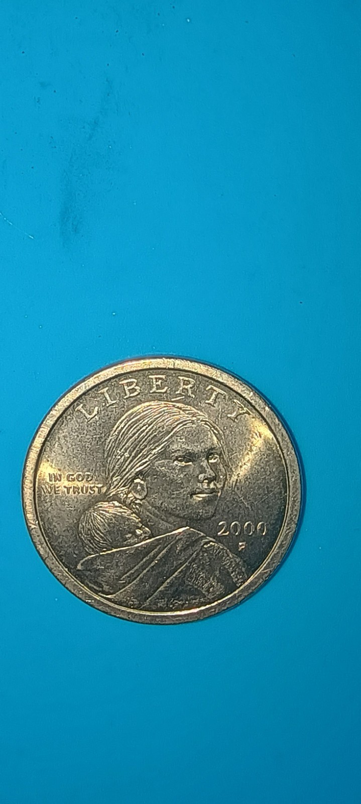 2000-P WOUNDED EAGLE Sacagawea Rare ERROR coin