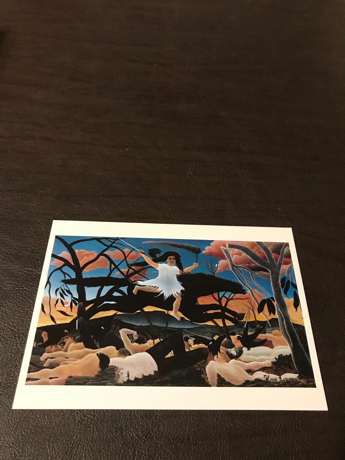 UNPOSTED  ART 4 X 6 POSTCARD - HENRI ROUSSEAU - FRENCH - WAR