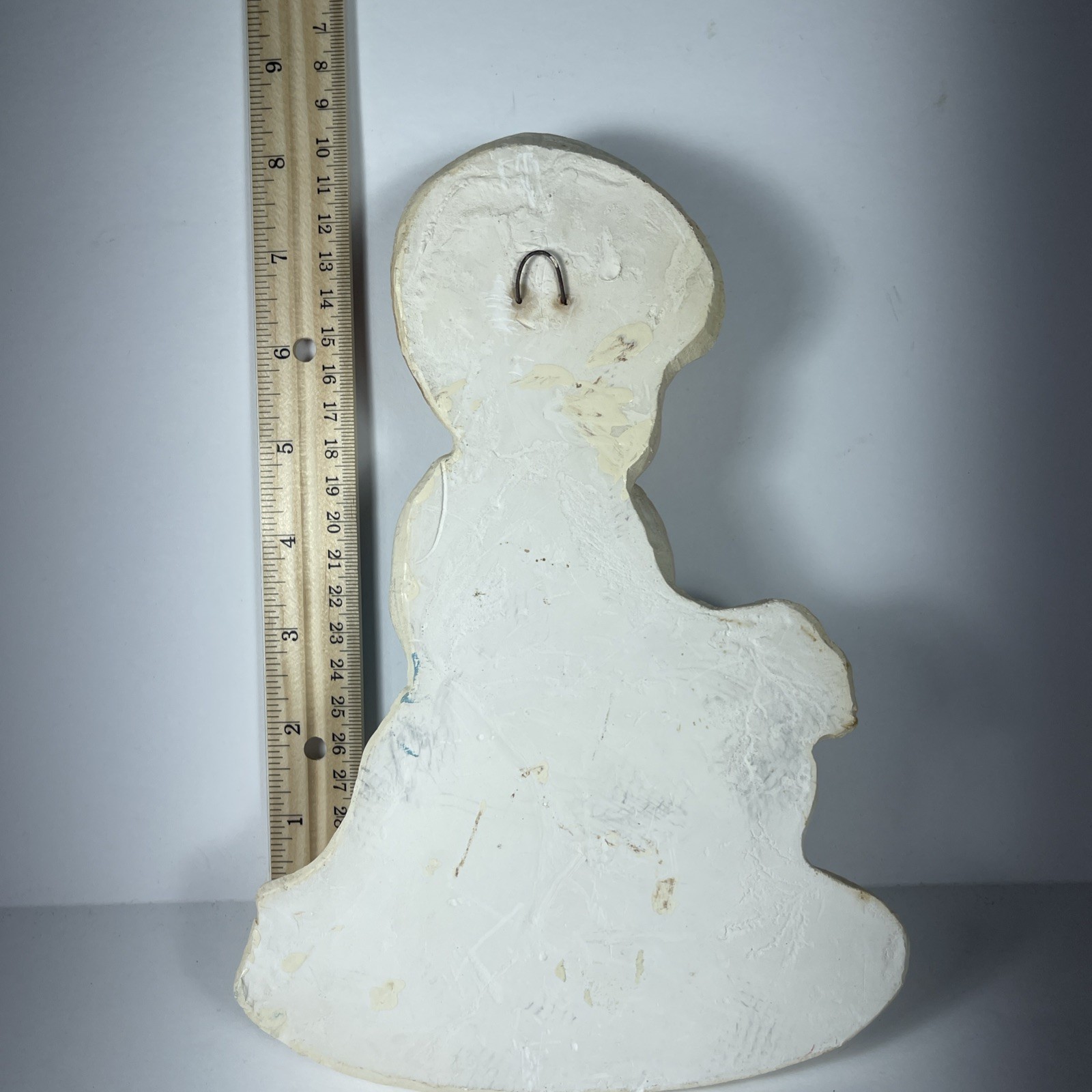 Vintage Chalkware Praying Boy Wall Hanger