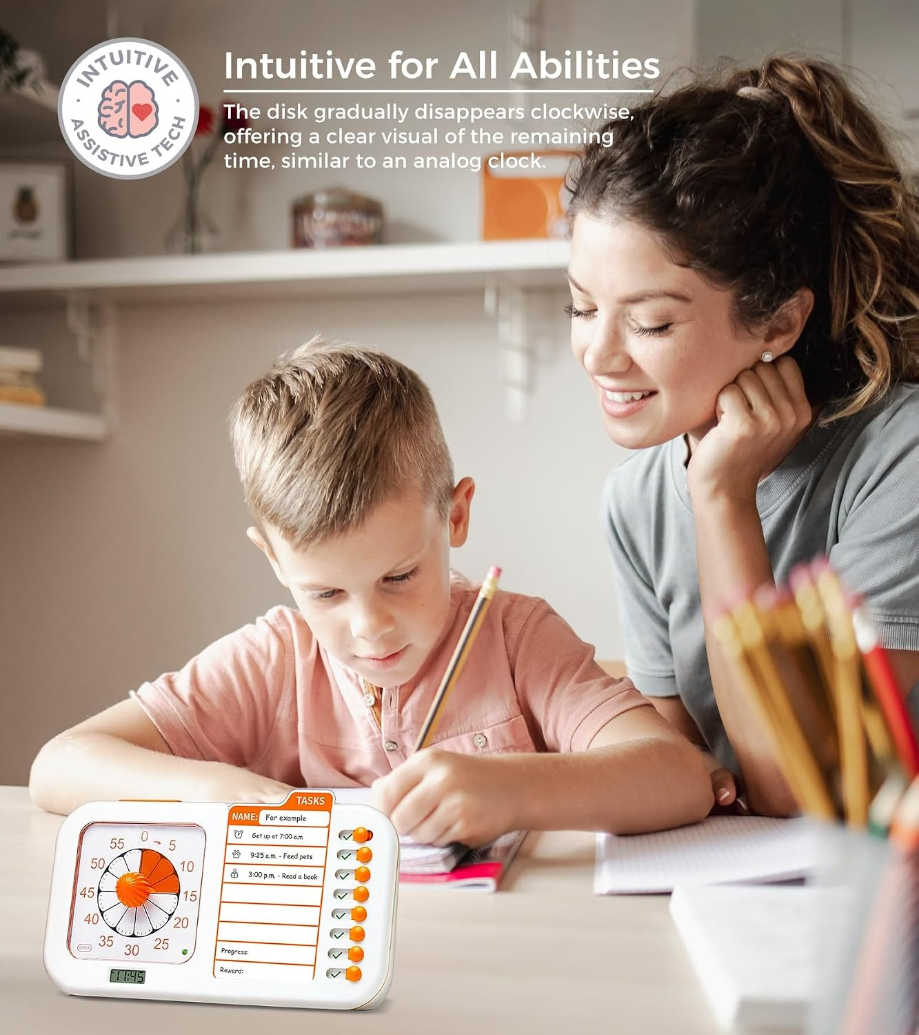 3-In-1 Visual ADHD Timer for Kids & Adults with Planning Board | Task Timer, Cho