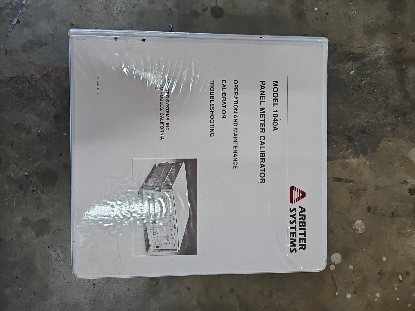 Arbiter Model 1040A Panel Meter Calibrator WITH MANUAL