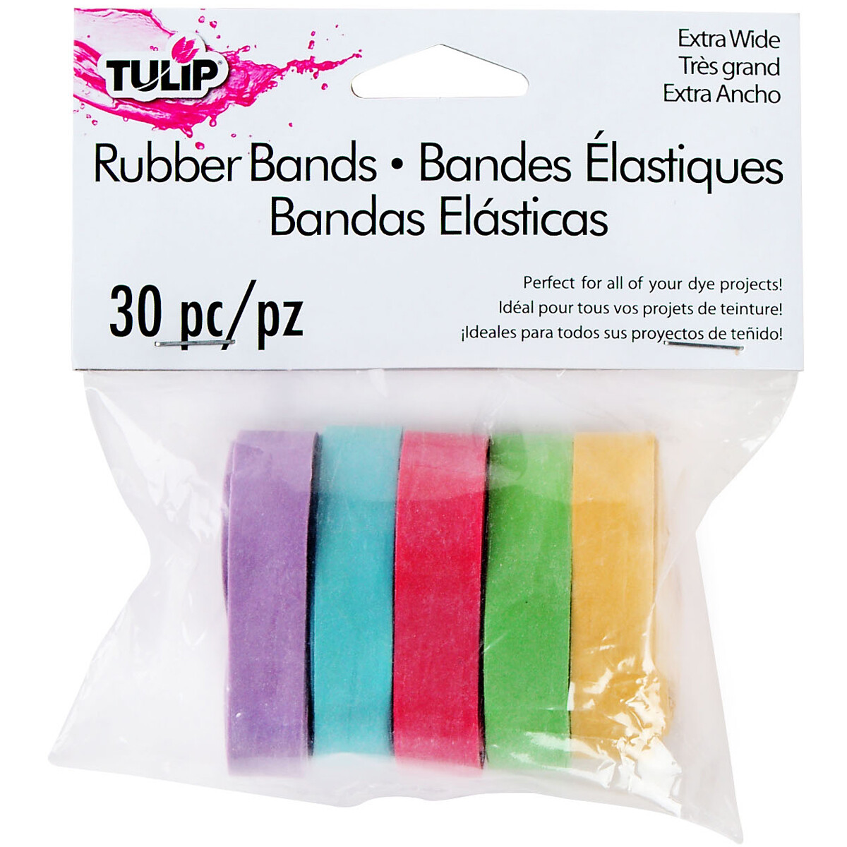 Tulip Wide Rubber Bands 30/Pkg