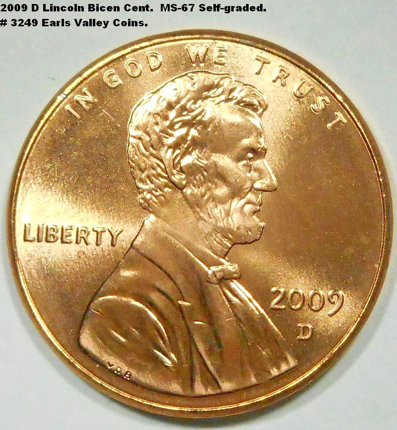 2009 D Bicentennial Lincoln cent.  Uncirculated.  Catalog #3249