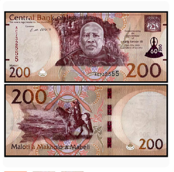 Lesotho 200 Maloti 2023 P 31 Commemorative NEW UNC BANKNOTE