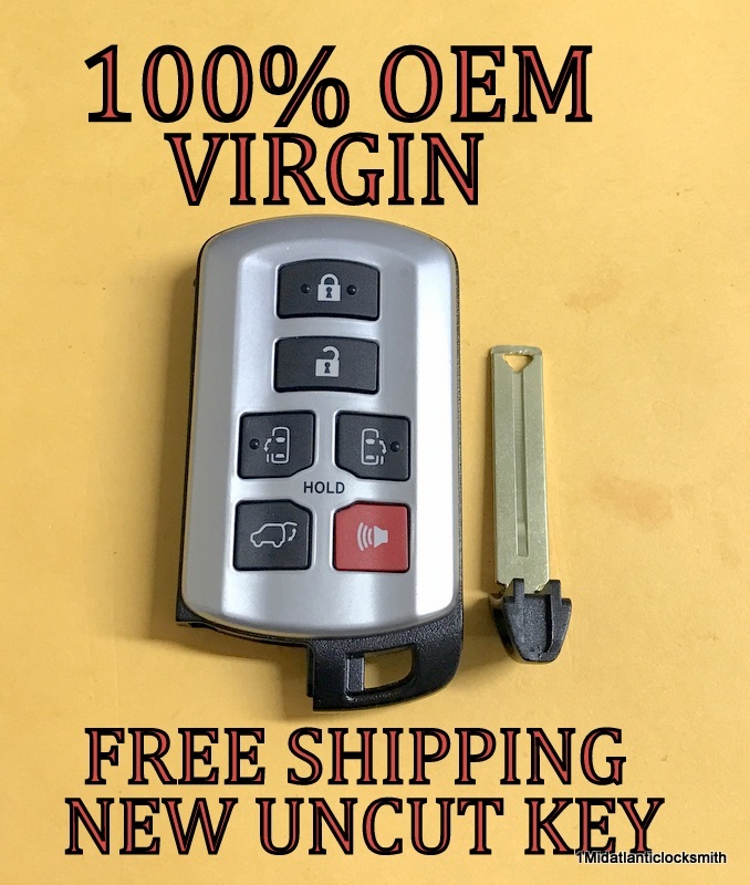 OEM VIRGIN 11-20 TOYOTA SIENNA SMART KEY KEYLESS REMOTE PROXIMITY FOB HYQ14ADR