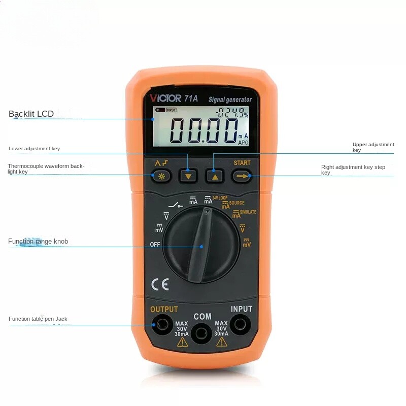 4-20Ma Calibration Signal Source Generator Vc79 Multifunction Process Calibrator