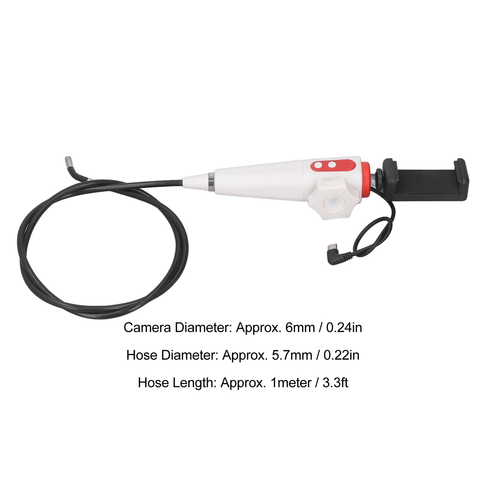 Portable Two Way Articulating Borescope HD Endoscope for Industrial Inspection
