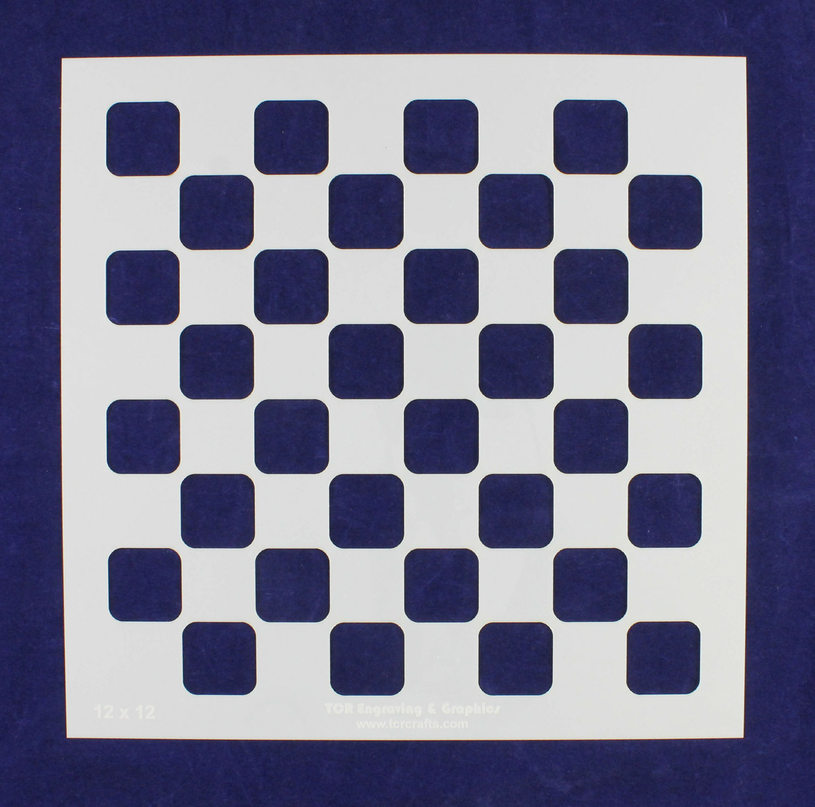 Checker/Chess Board Stencil 14 mil Mylar-15" x 15"- Painting/Crafts/Template