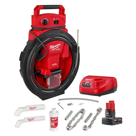 Milwaukee Tool 2519-21 Chain Snake Kit, 1, 850 Rpm, 35 Ft Cord
