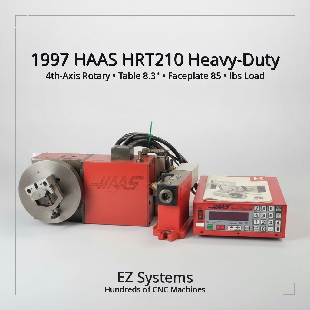 1997 HAAS HRT210 Heavy-Duty 4th-Axis Rotary Table, 8.3" Faceplate, 85 lbs Load