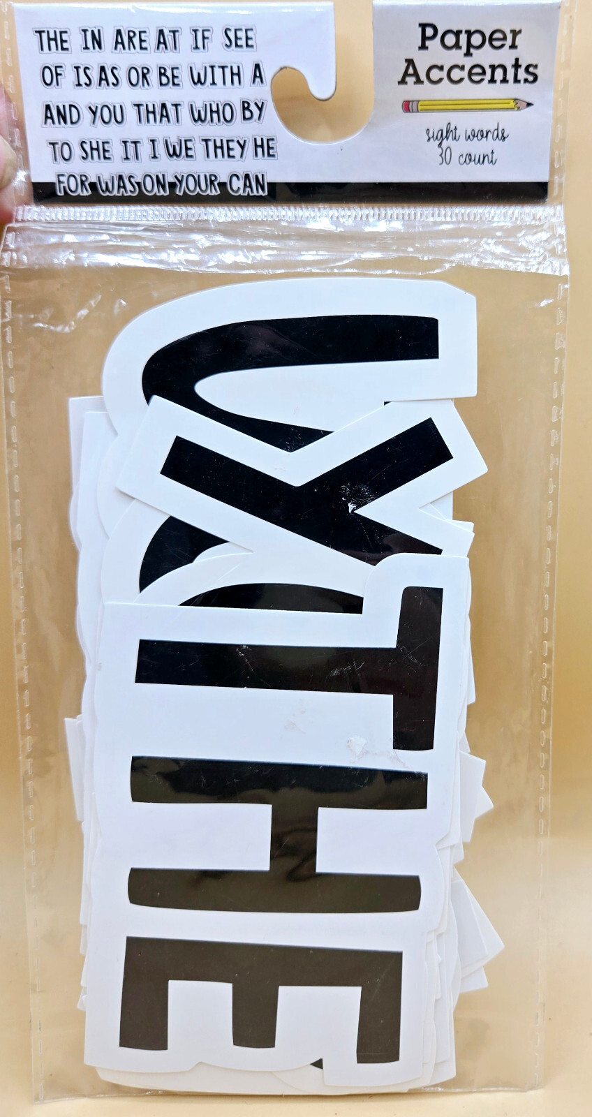 30 Count Sight Words by Paper Accents BRAND NEW