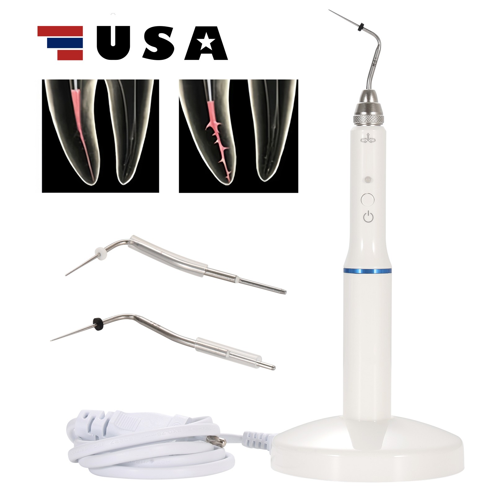 Dental Obturation Pen ENDO Heated System+Gutta Percha Points /Teeth Gum Gutter