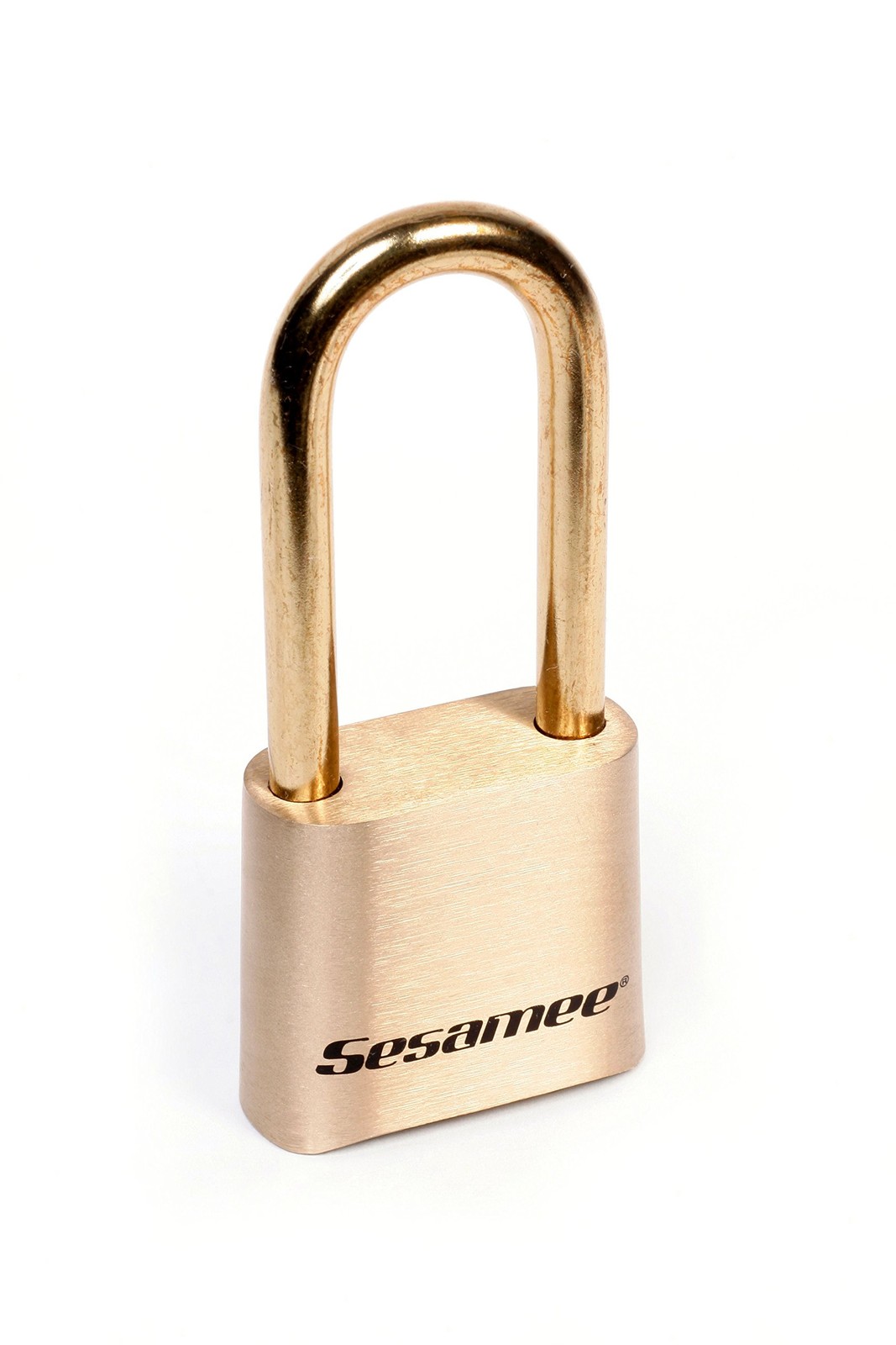 Sesamee K0437 4 Dial Resettable Brass Padlock, 2-1/4-inch Shackle