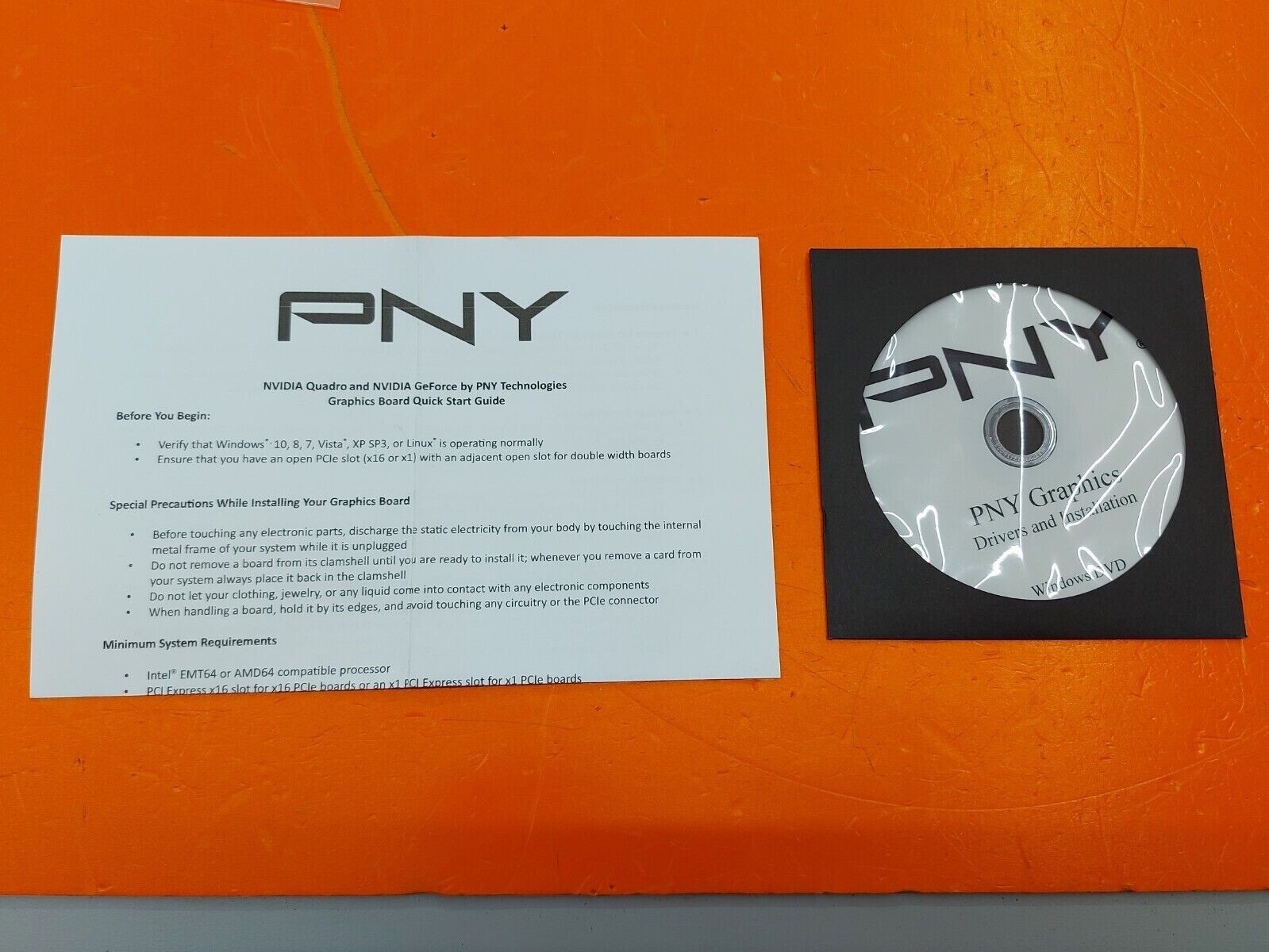 ⭐⭐⭐⭐⭐ *Disk & Guide ONLY* PNY Nvidia Quadro M2000 Graphics Card Drivers