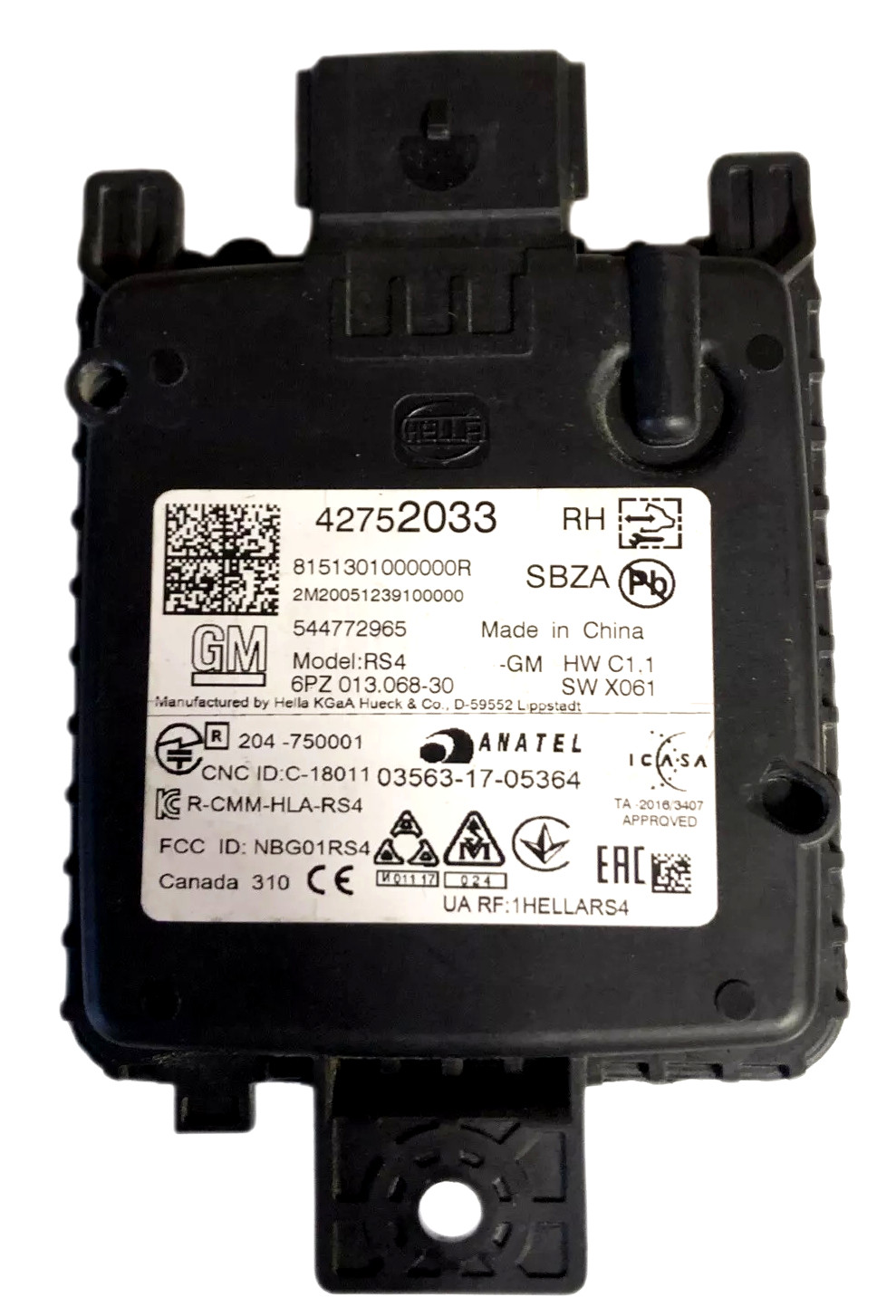 Rear Right Side Blind Spot Radar Sensor Module 42752033