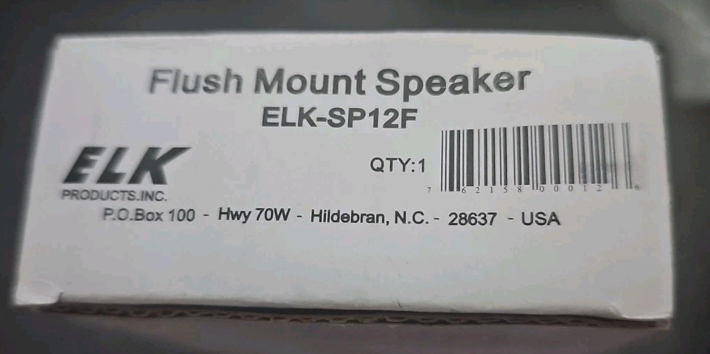 Set Of 2 ELK ELK-SP12F Flush Mount Speaker