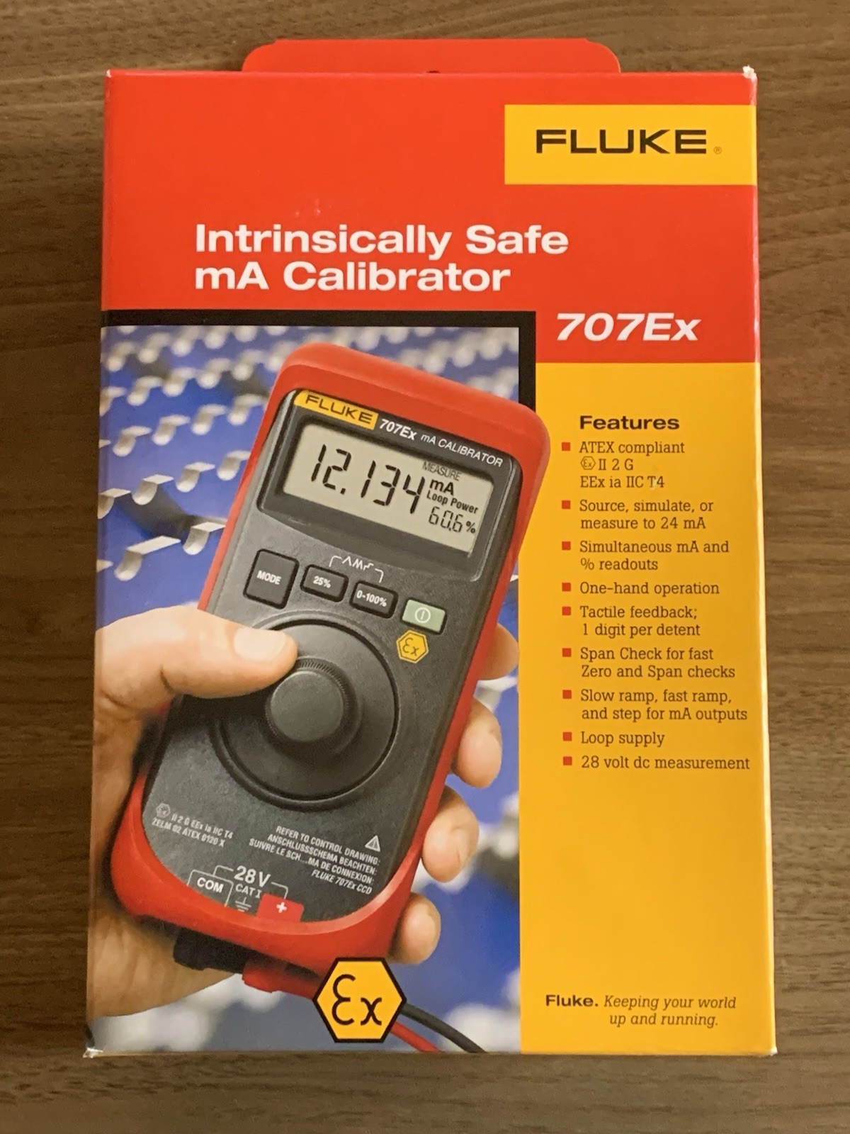 Fluke 707Ex Intrinsically Safe mA Loop Calibrator - NEW - Calibrated 03/20/2025