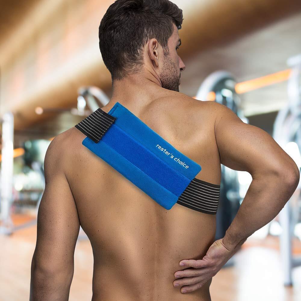 2 Soft Gel Ice Packs For Injuries Reusable With Extra Comfy Adjustable Cold Pack