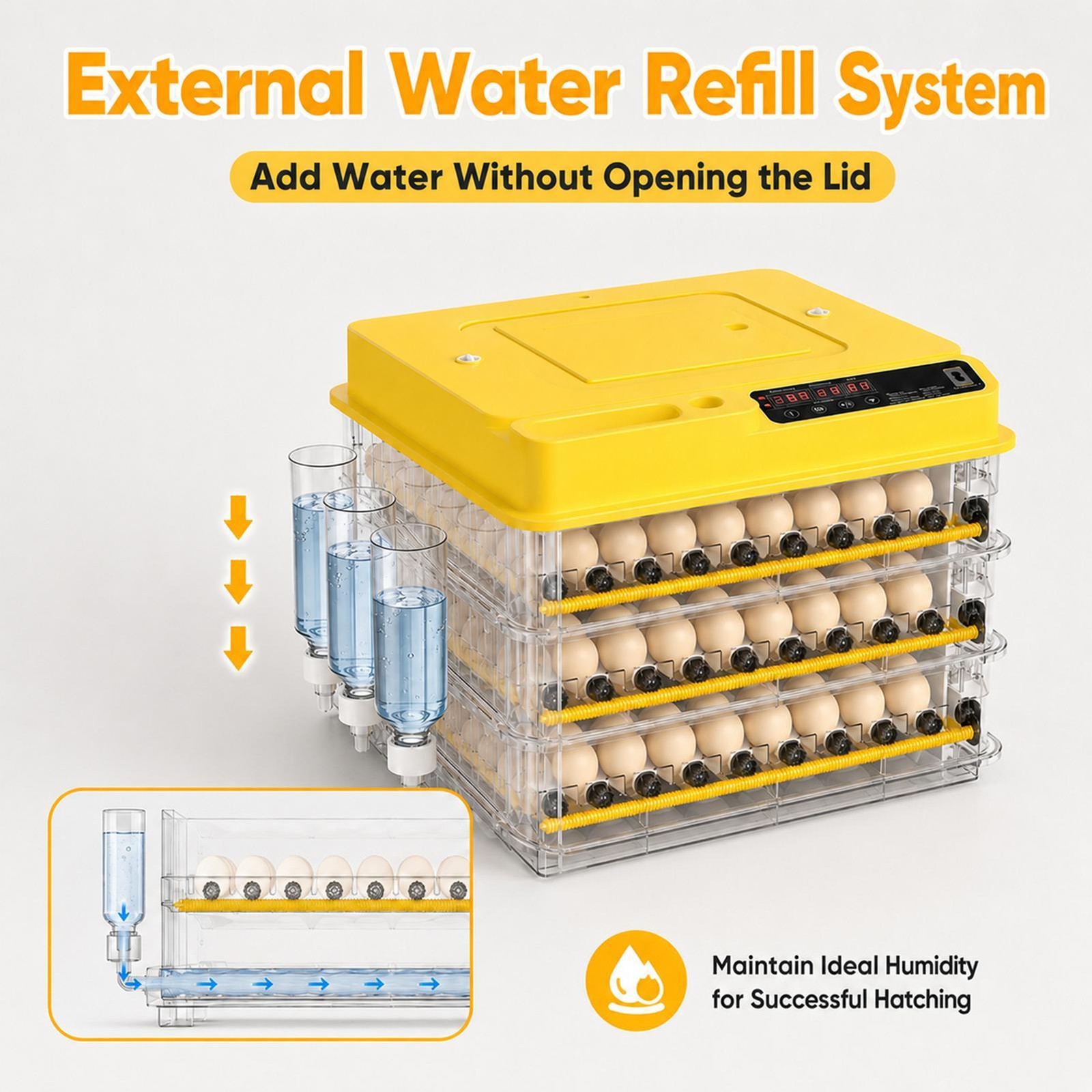 Incubators for Hatching Eggs 216 Eggs Incubator with Automatic Egg Turning