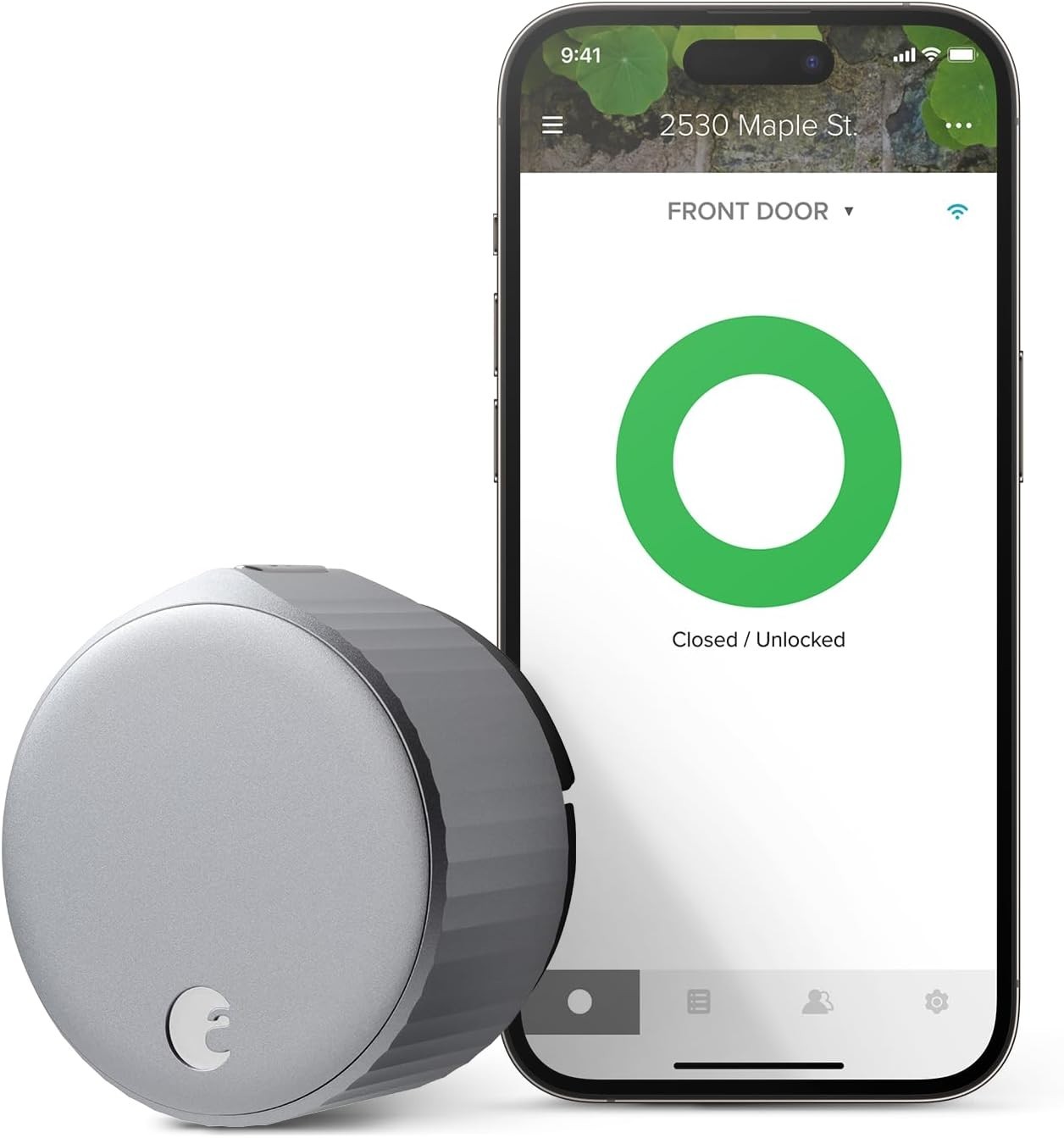 August Wi-Fi Smart Lock (Silver) Keyless AUG-SL05-M01-S01 Model ASL-05 Yale New