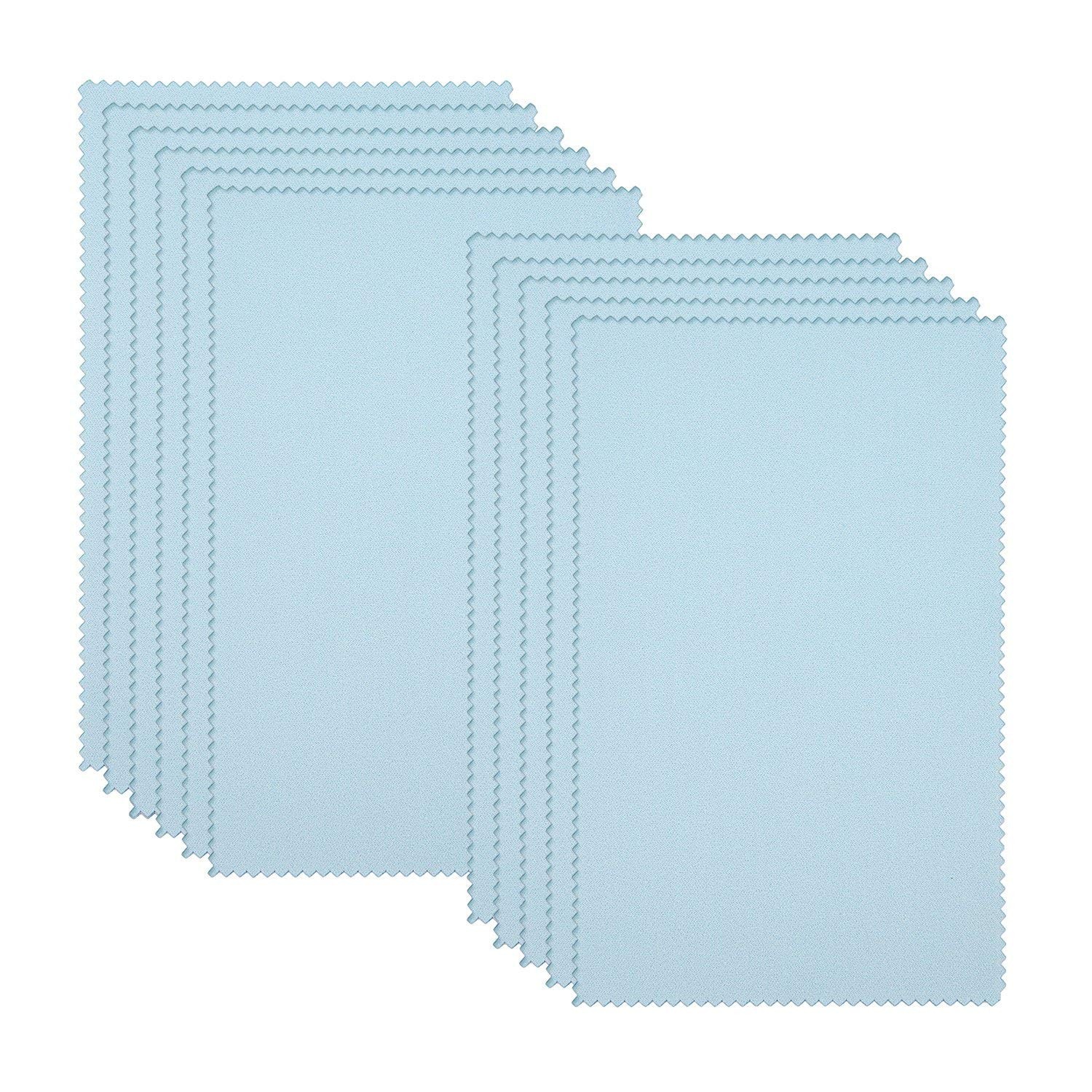 Sunmns 5 x 8 Inches Jewelry Cleaning Cloth Polishing Cloths for Silver Gold P...