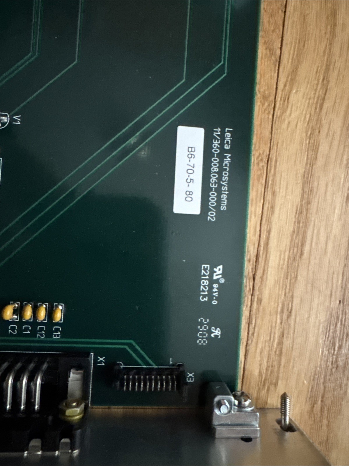 LEICA MICROSYSTEMS TYPE MASTER MODULE SYS 360-008.063-000 MICROSCOPE CARD