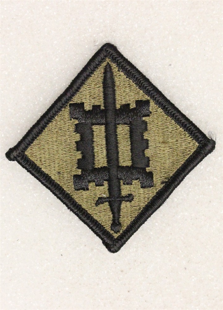 Army Patch: 18th Engineer Brigade - subdued, merrowed edge