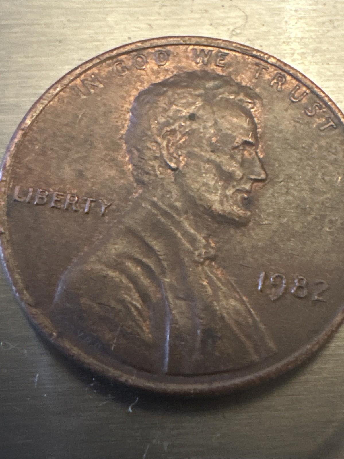 1982 No Mint Mark Small Date One Cent Cooper Penny Coin