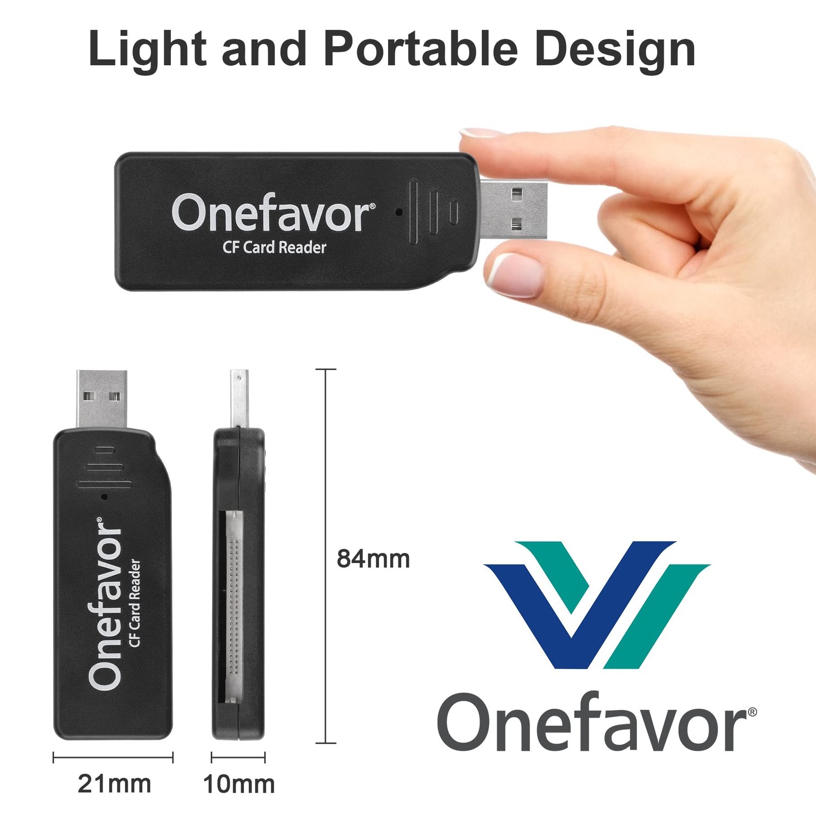 CF Card Reader, Compact Flash Memory Card Reader, CompactFlash Cards USB Read...