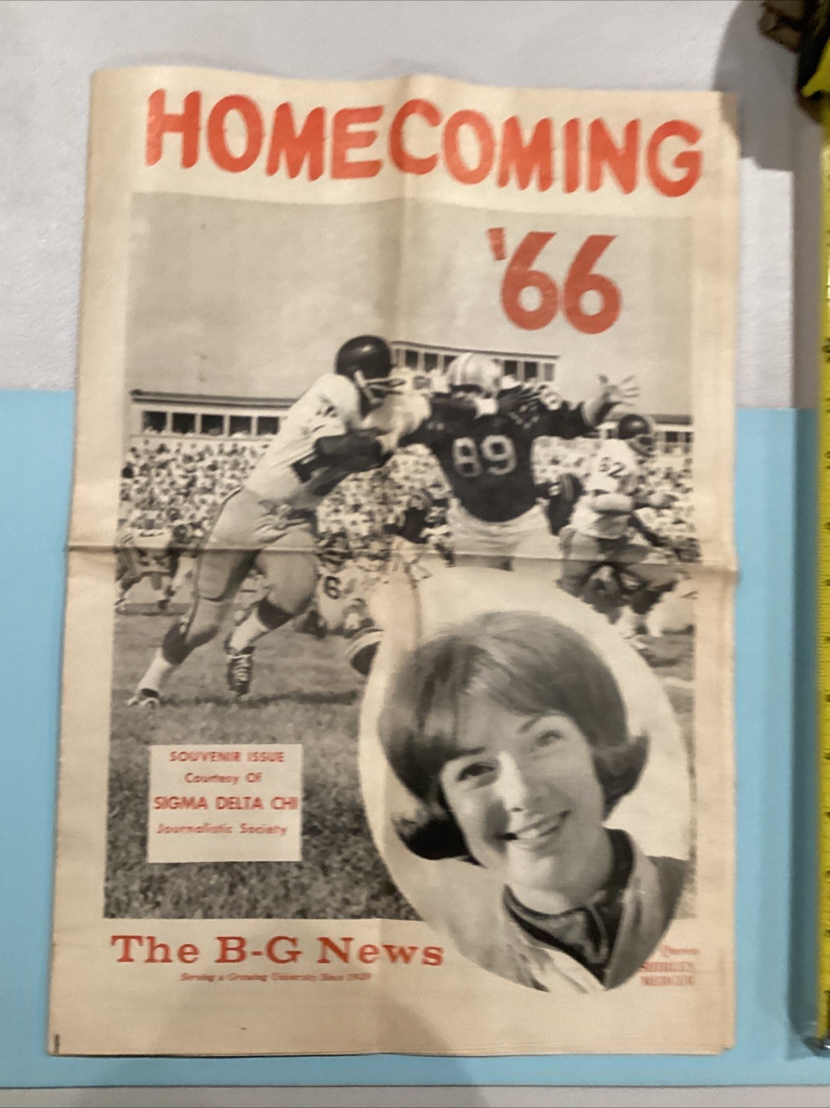 1966 Bowling Green Homecoming ‘66 Souvenir Folded Football News Program